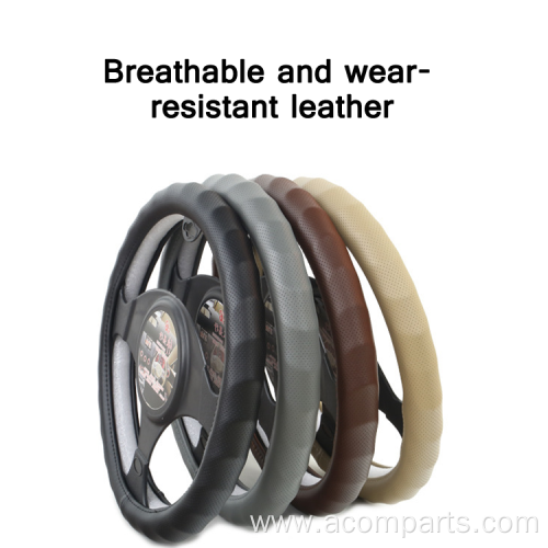 Non-slip and breathable car steering wheel cover